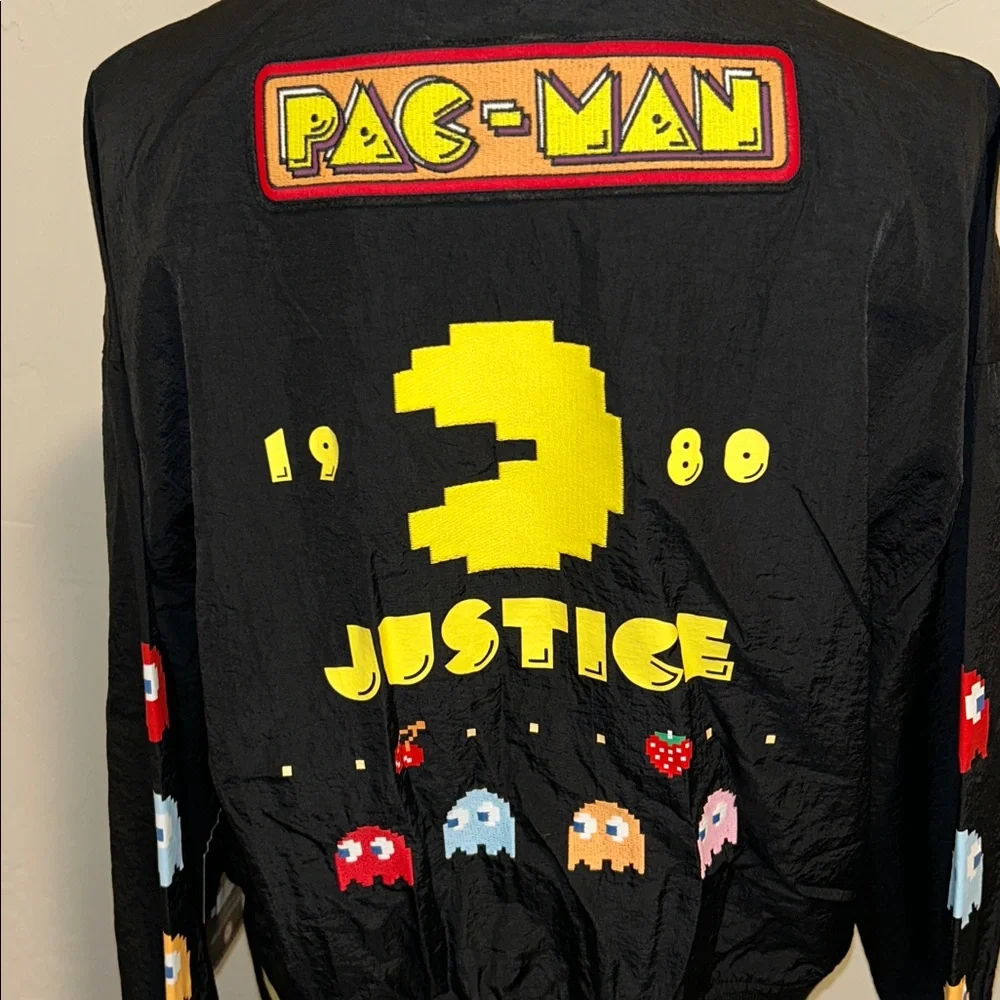 Justice Girls XL 16/18 Pac Man Mini Bomber Jacket